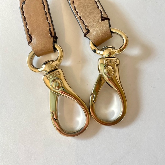 TOD'S D Bag with strap Taupe Brown Satchel Hand Bag Convertible - Picture 15 of 15